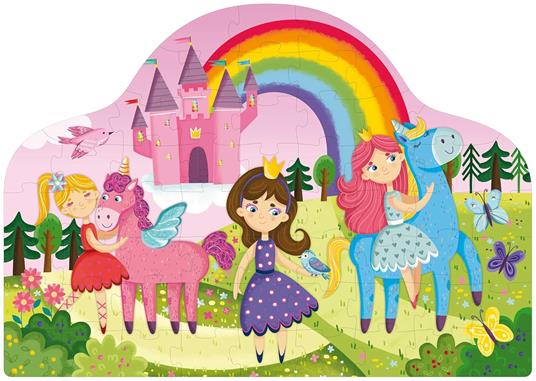 Princesses and unicorns. Fantasy book and puzzle. Ediz. a colori. Con puzzle - 5