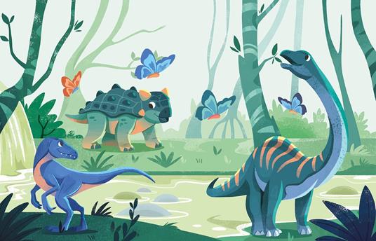 Dinosaurs. A free the colours brush book. Ediz. illustrata. Con magical water-based brush - 5