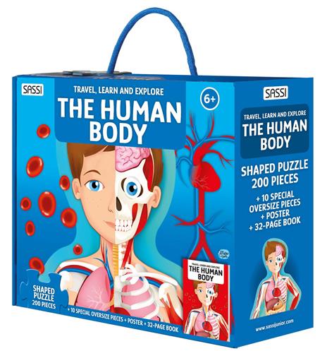 The human body. Travel, learn and explore. Nuova ediz. Con puzzle - Ester Tomè - copertina