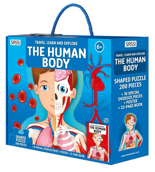 The human body. Travel, learn and explore. Nuova ediz. Con puzzle - Ester Tomè - copertina