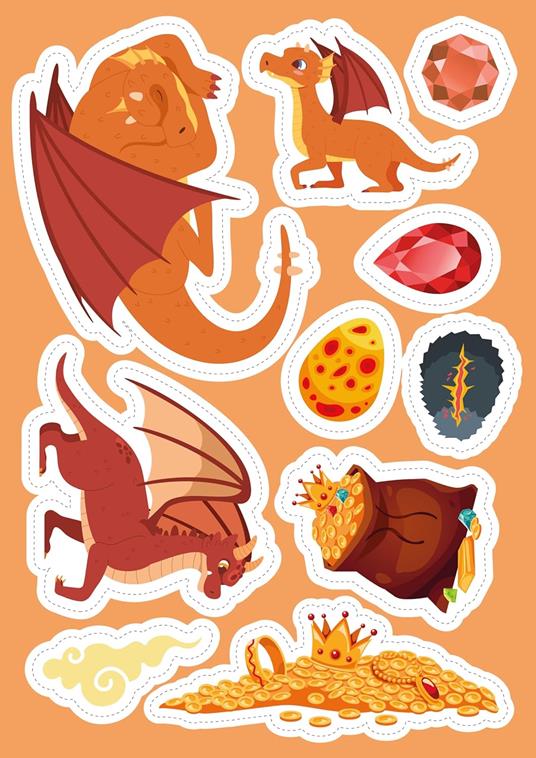 I draghi. Stickers e attività. Ediz. a colori - Maria Sara Mabilia - 7