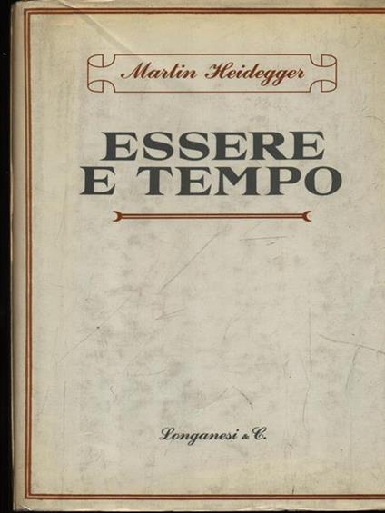 Essere e tempo - Martin Heidegger - copertina