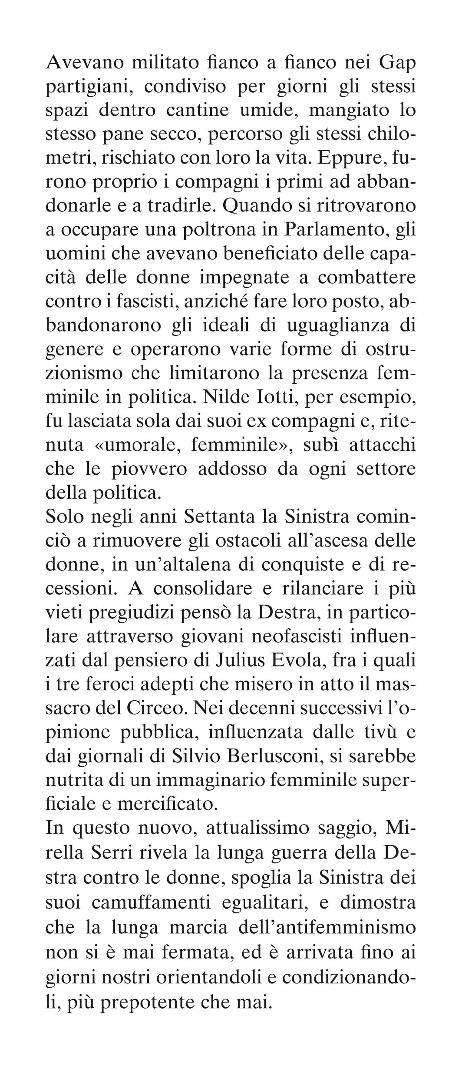 Uomini contro. La lunga marcia dell'antifemminismo in Italia - Mirella Serri - 4