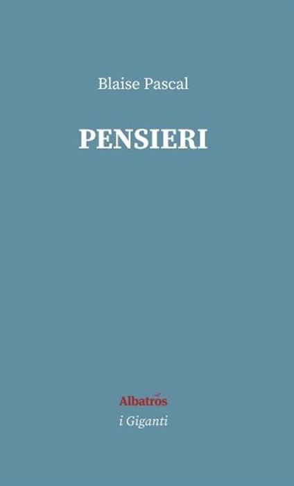 Pensieri - Blaise Pascal - copertina