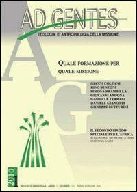 Ad gentes (2010). Vol. 1: Quale formazione per quale missione - copertina