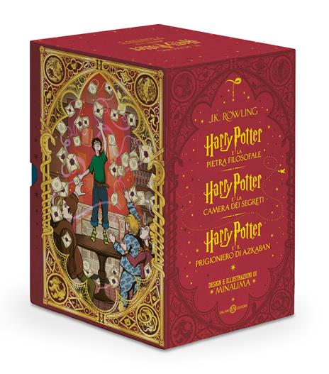 Harry Potter: La pietra filosofale-La camera dei segreti-Il prigioniero di Azkaban. Ediz. papercut MinaLima - J. K. Rowling - copertina