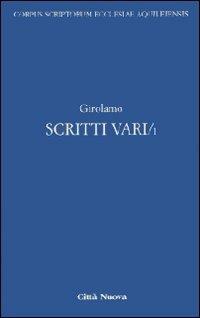 Scritti vari. Vol. 1 - Girolamo (san) - copertina