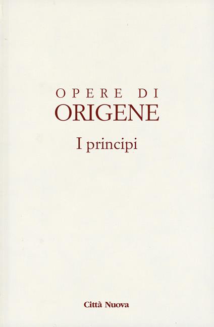 I principi - Origene - copertina