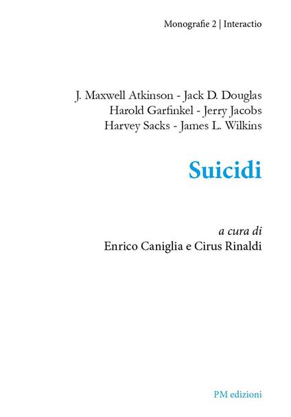 Suicidi - copertina