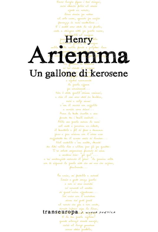 Un gallone di kerosene - Henry Ariemma - copertina