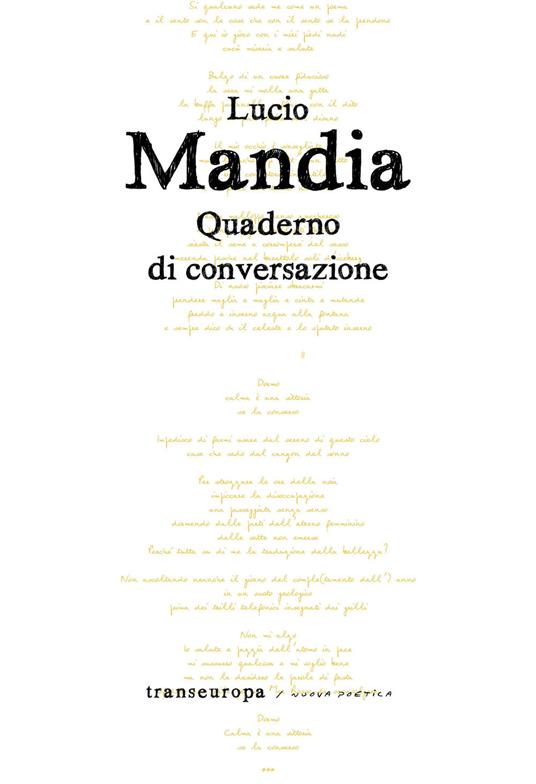Quaderno di conversazione - Lucio Mandia - copertina