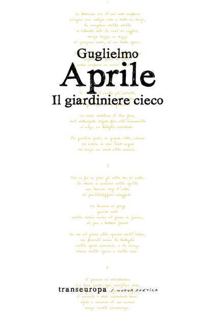 Il giardiniere cieco - Guglielmo Aprile - copertina