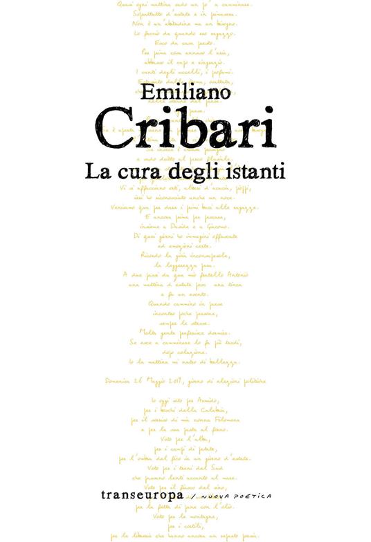 La cura degli istanti - Emiliano Cribari - copertina