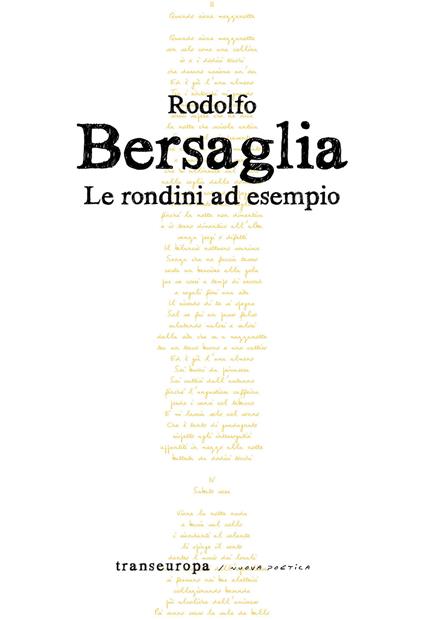 Le rondini ad esempio - Rodolfo Bersaglia - copertina