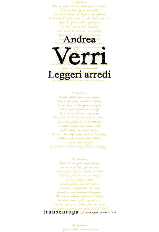 Leggeri arredi - Andrea Verri - copertina