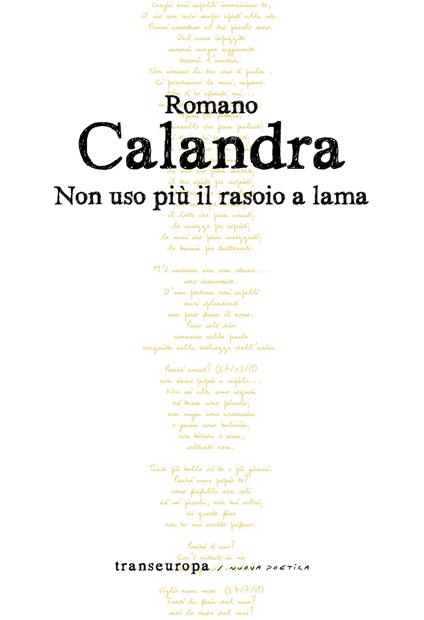 Non uso più il rasoio a lama - Romano Calandra - copertina