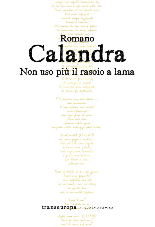 Non uso più il rasoio a lama - Romano Calandra - copertina