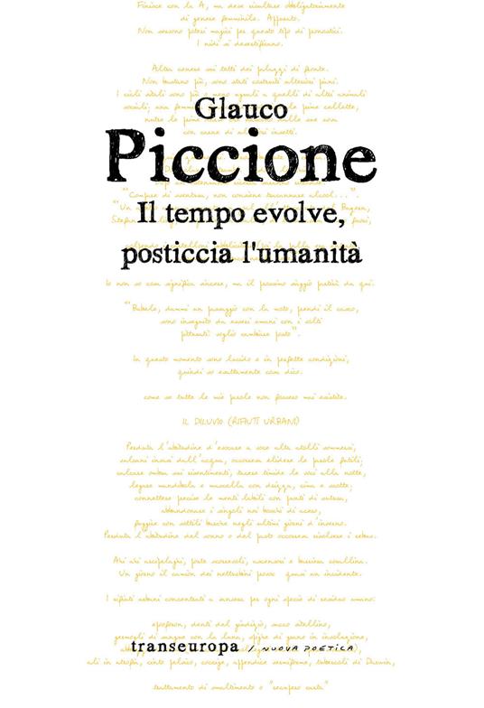 Il tempo evolve, posticcia l'umanità - Glauco Piccione - copertina
