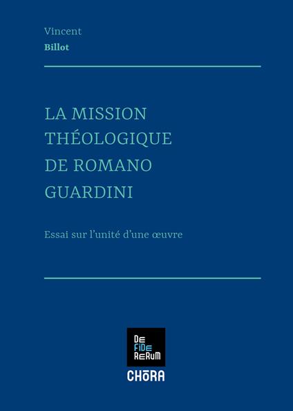 La mission theologique de Romano Guardini - Vincent Billot - copertina