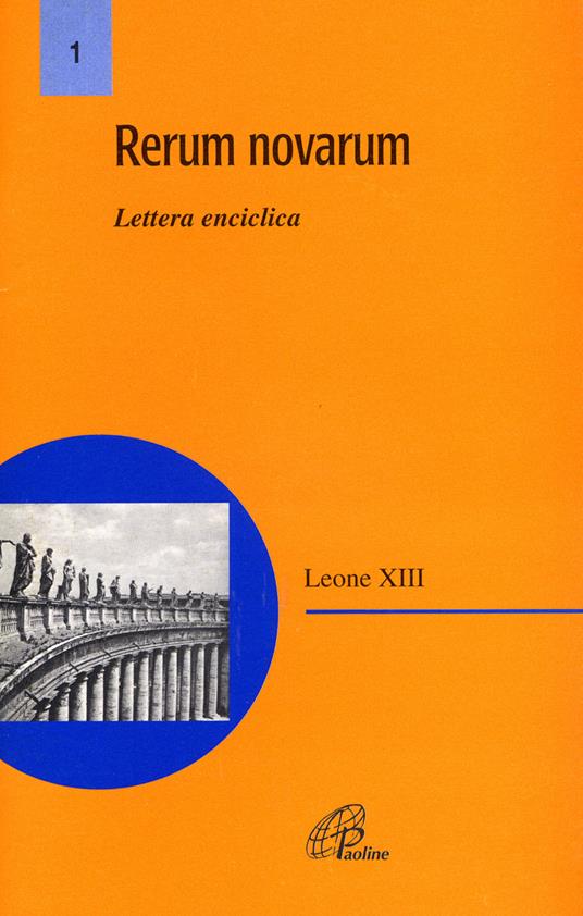 Rerum novarum. Lettera enciclica - Leone XIII - copertina