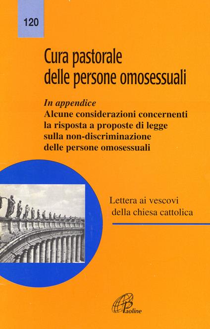 Cura pastorale delle persone omosessuali. Lettera ai Vescovi della Chiesa cattolica - Congregazione per la dottrina della fede - copertina