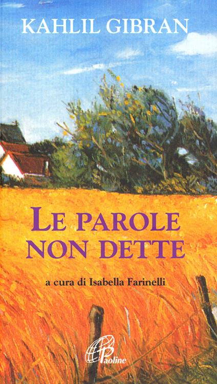 Le parole non dette - Kahlil Gibran - copertina
