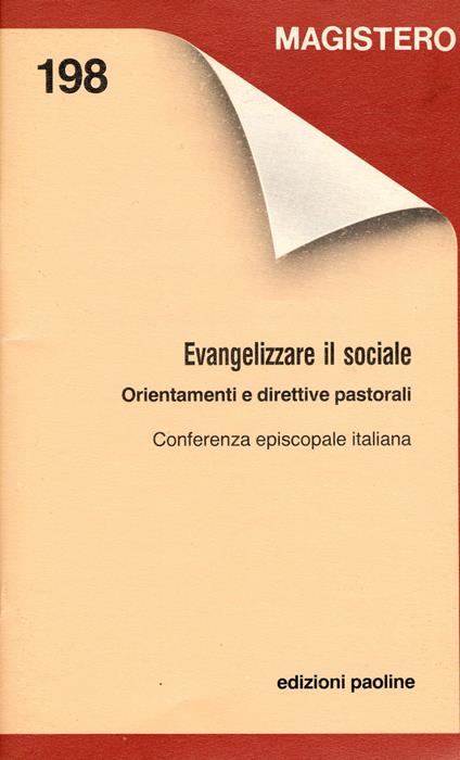 Evangelizzare il sociale. Orientamenti e direttive pastorali - copertina