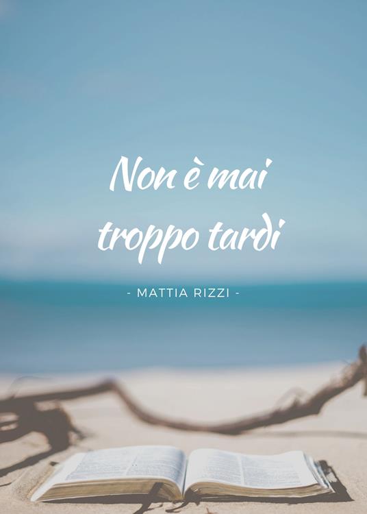 Non è mai troppo tardi - Mattia Rizzi - copertina