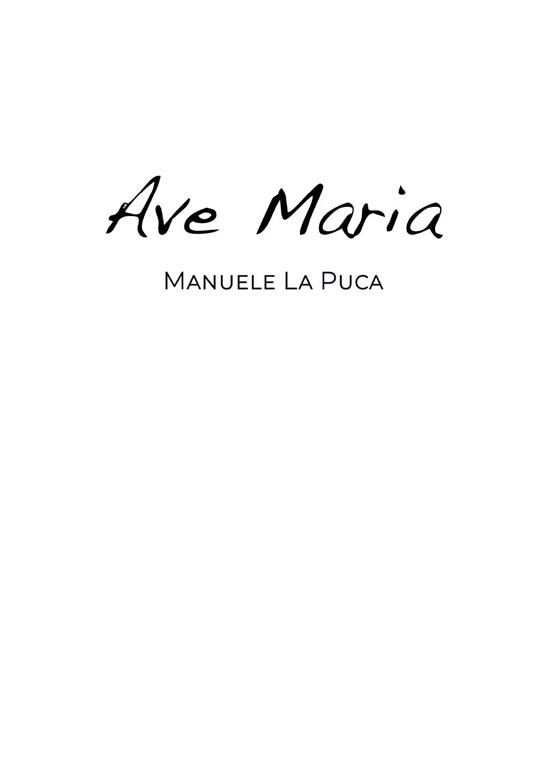 Ave Maria - Manuele La Puca - copertina