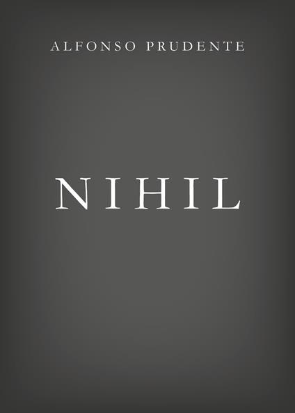 Nihil - Alfonso Prudente - copertina