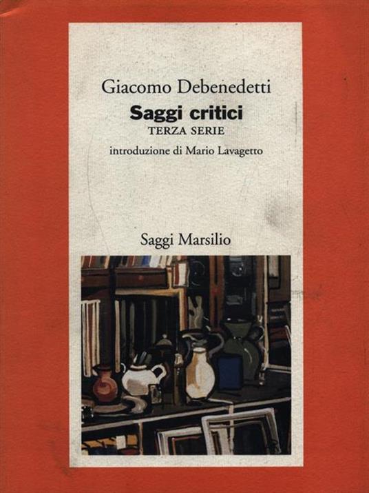 Saggi critici. Vol. 3 - Giacomo Debenedetti - copertina