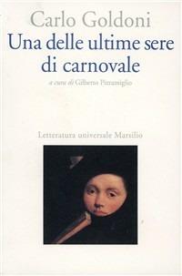 Una delle ultime sere di carnovale - Carlo Goldoni - copertina