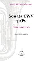 Sonata TWV 41:F2. Tuba and piano. Spartito