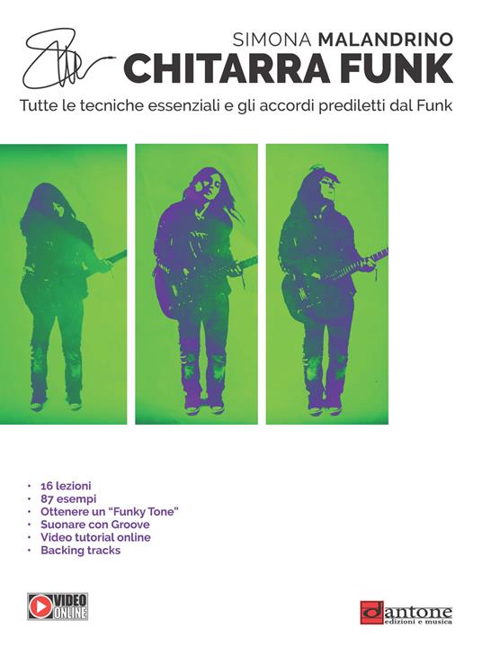 Chitarra funk. Tutte le tecniche essenziali e gli accordi prediletti dal funk - Simona Malandrino - copertina