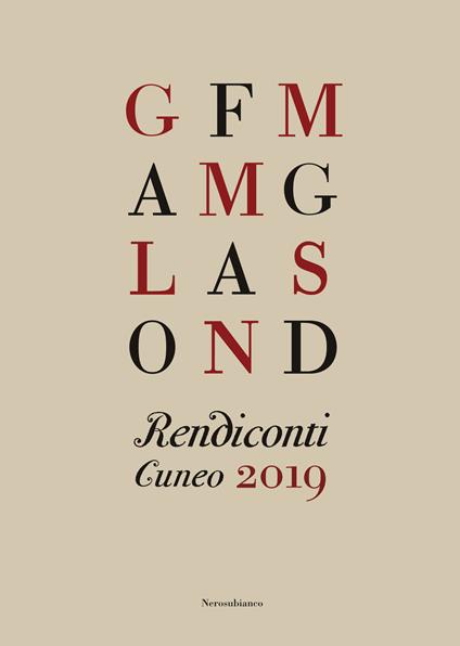 Rendiconti. Cuneo 2019 - copertina