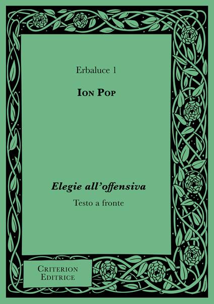 Elegie all'offensiva. Testo rumeno a fronte - Ion Pop - copertina