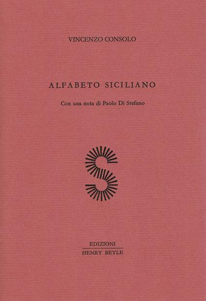 Alfabeto siciliano - Vincenzo Consolo - copertina