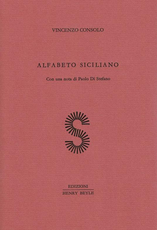 Alfabeto siciliano - Vincenzo Consolo - copertina