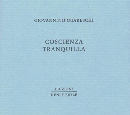 Coscienza tranquilla - Giovannino Guareschi - copertina