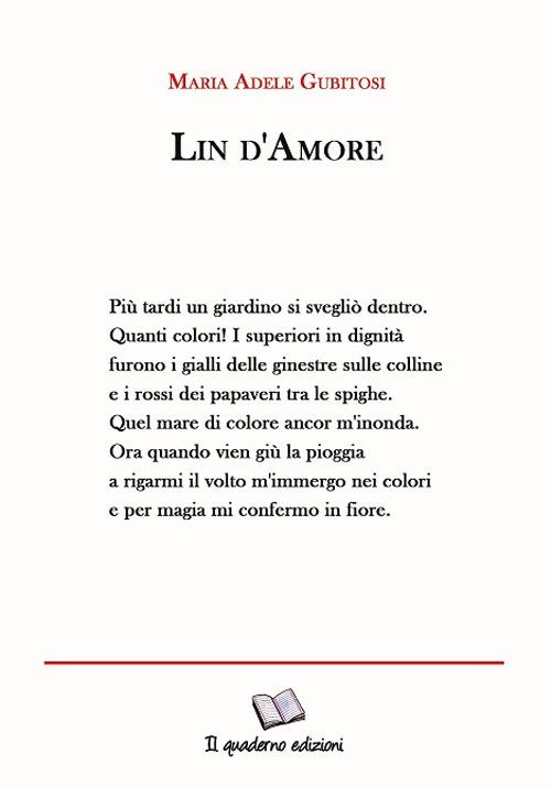 Lin d'amore - Maria Adele Gubitosi - copertina