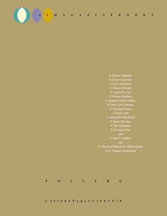 Polvere (da sparo, cocaina, stelle e di caffè, morte) - copertina