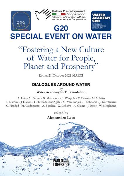 G20 special event on water. Fostering a new culture of water for people, planet and prosperity. Ediz. integrale - copertina