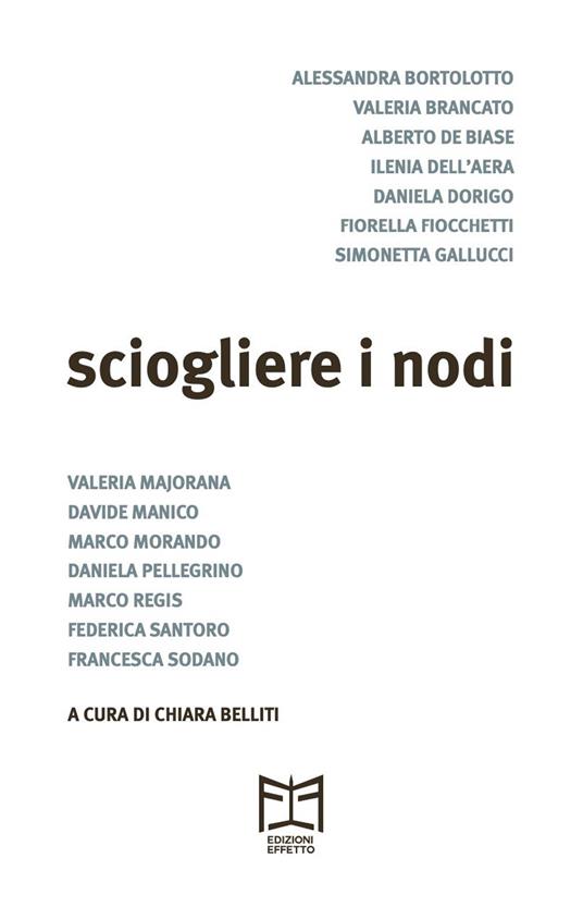 Sciogliere i nodi - copertina