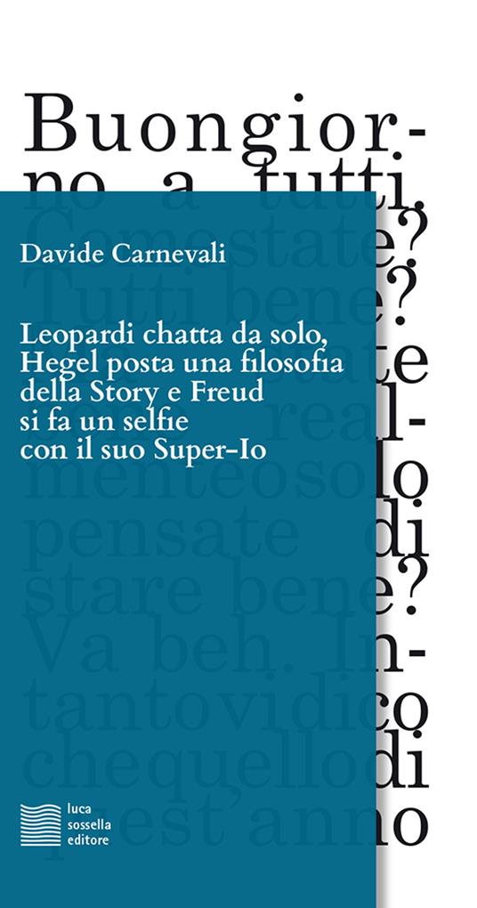 Leopardi chatta da solo - Davide Carnevali - copertina