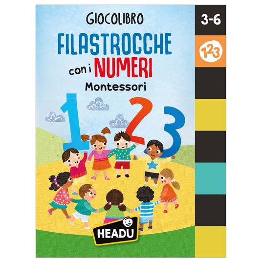 Filastrocche con i numeri Montessori. Giocolibro. Ediz. a colori - copertina