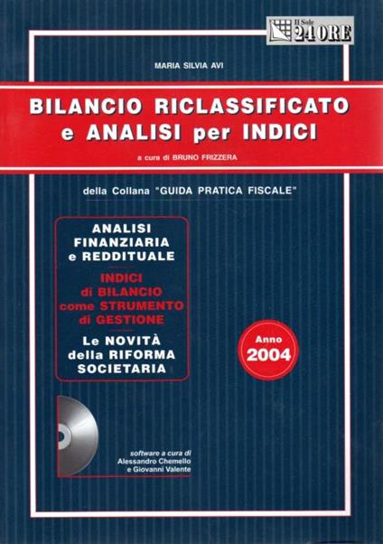 Bilancio riclassificato e analisi per indici - Maria Silvia Avi - copertina