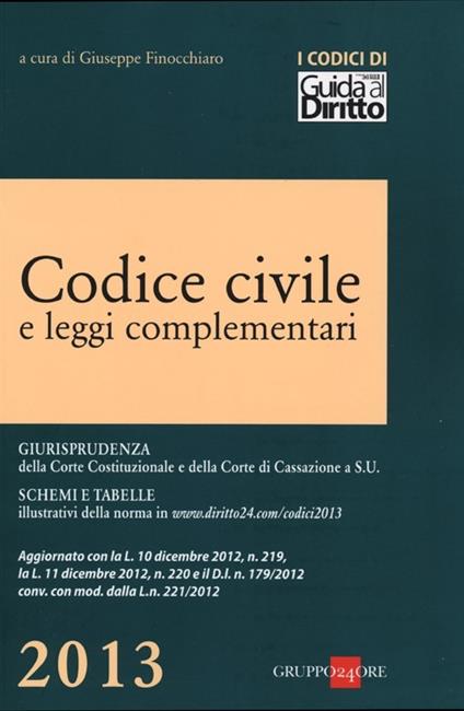  Codice civile e leggi complementari - copertina