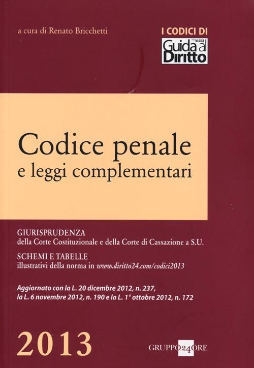 Codice penale e leggi complementari - copertina