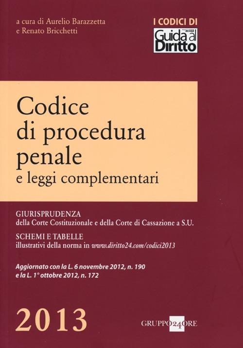 Codice di procedura penale e leggi complementari - copertina