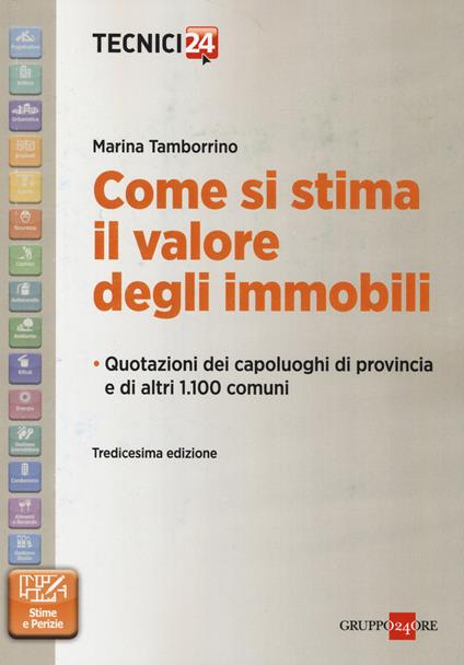 Come si stima il valore degli immobili - Marina Tamborrino - copertina